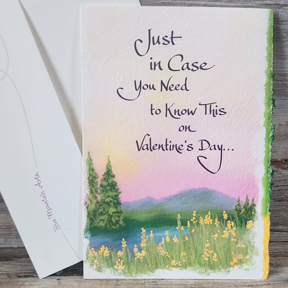 Blue Mountain Arts Valentines Day Card Susan Polis Schutz Poem Landscape Art